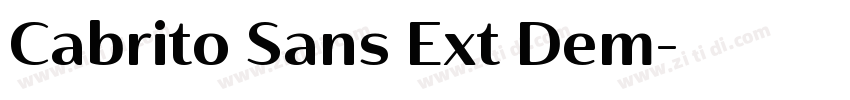 Cabrito Sans Ext Dem字体转换